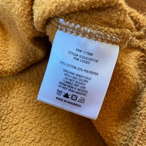 ❌SOLD🏷️Levi’s Strauss Original Riveted Hoodie Pullover Sweatshirt - Picture 4 of 5